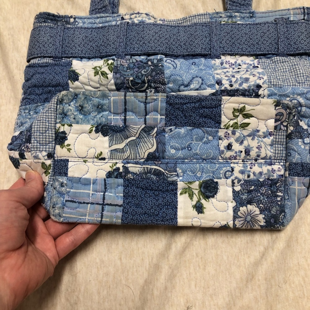 Vintage Y2K Donna Sharp Quilted Purse Floral Patchwork Buckle Cottagecore - Picture 4 of 9